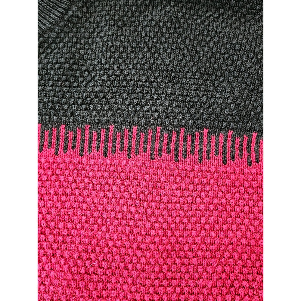 VTG Coogi-style Cosby Sweater Men's XL Colorblock Popcorn Knit Cotton - Picture 8 of 9